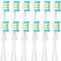 12PCS Replacement Brush Heads Compatible for X/X PRO/ Z1/ F1/ One/Air 2 /SE Sonic Electric Toothbrush(12pcs White)