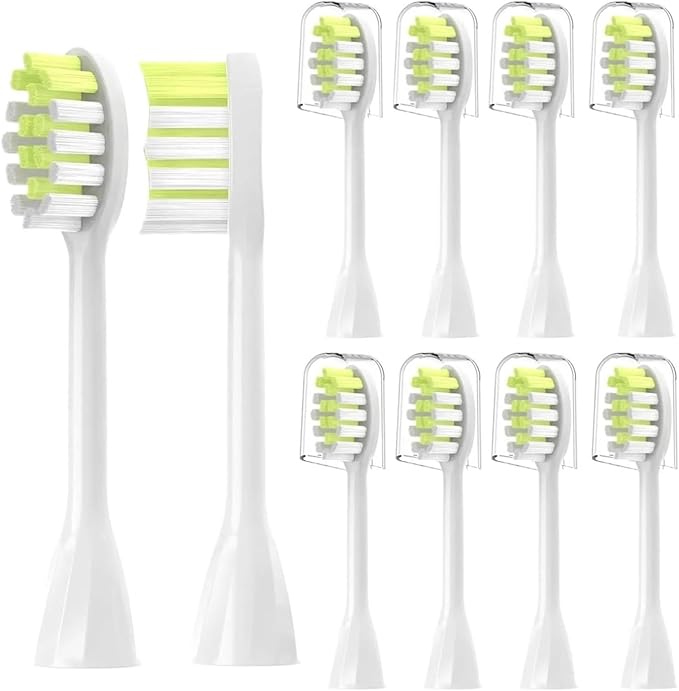 4Pack Replacement Toothbrush Heads Compatible with Ph One Soni Care Electric Head HY1100 HY1200 BH1022(8pcs White)