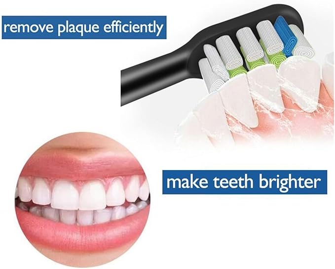 16Pcs Replacement Brush Heads Compatible for SOOCAS X3 X1 X5 Electric Toothbrush Bristle Sealed Packed(White16)