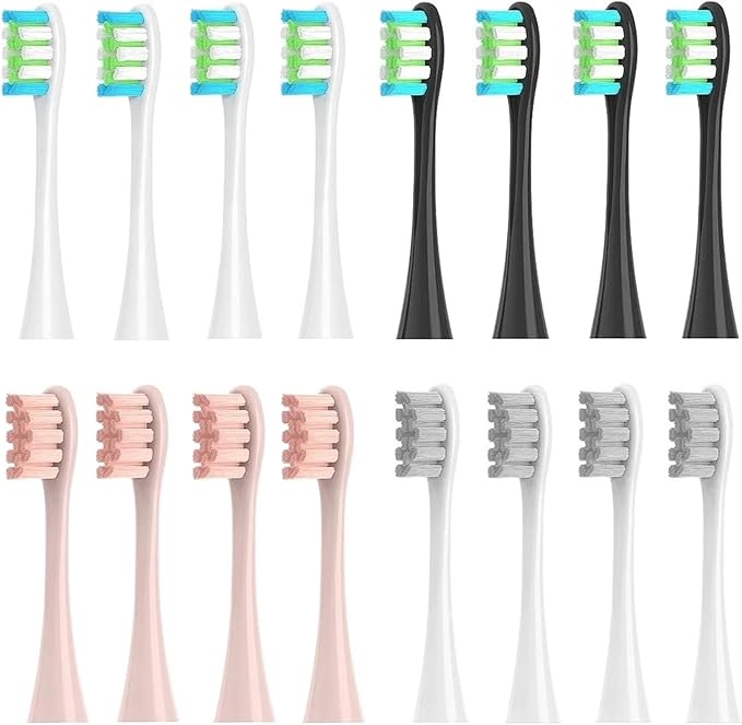 16 Pcs Electric Toothbrush Replacement HeadsCompatible for X/X PRO/ Z1/ F1/ One/Air 2 / SE Soft Bristle Tooth Brush Head