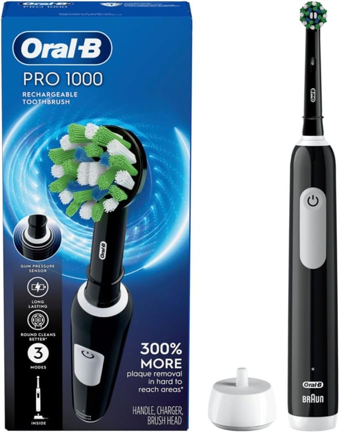 Oral-B Pro 1000 Rechargeable Electric Toothbrush Black