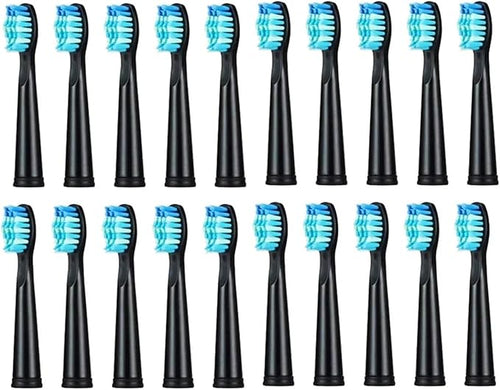 10Pcs Replacement Brush Heads Compatible for Toothbrush FW/SG 507/508/515/551/917/959/908(10pcs Black)