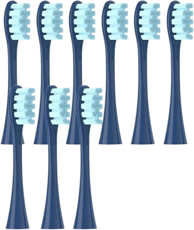 Replacemen Brush Heads Compatible for Oclean Flow/X Pro Elite/X Pro/F1 Sonic Electric Toothbrush Nozzle Soft Bristle(9 Blue)