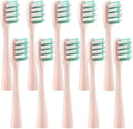 Replacement Compatible for Y1/U1/U2 Toothbrush Heads Electric Tooth Clean Brush Nozzles 10pcs(10PinkGreenF)