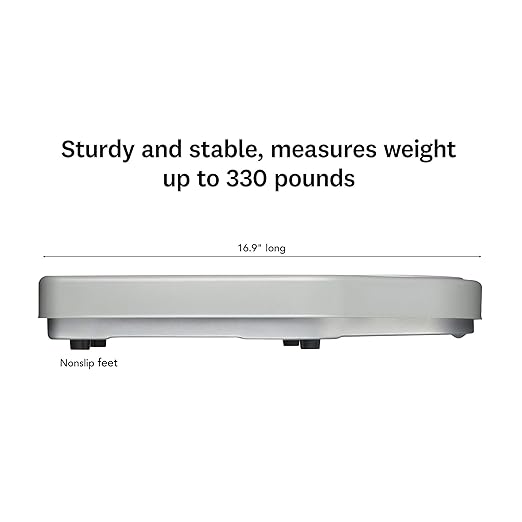 Thinner by Conair Bathroom Scale for Body Weight Extra-Large Analog Scale Measures Weight Up to 330 Lbs. in Silver