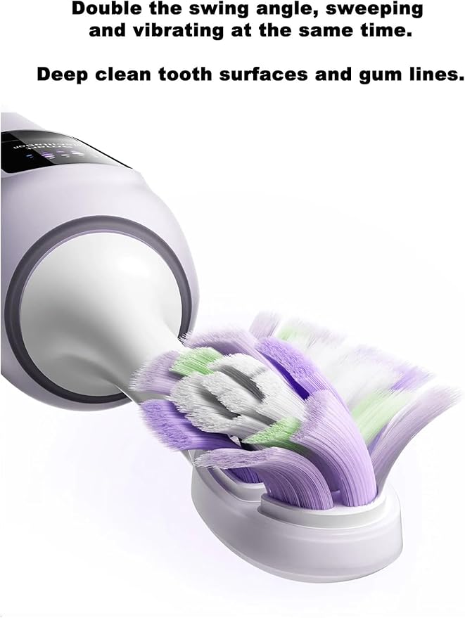 4PCS Replacement Brush Heads ForCompatible for Xiaomi Oscillation Electric Toothbrush Pro Mijia MES610 MES609 Head Soft Bristle(Green)