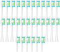 30/50PCS Vacuum Brush Compatible for Oclean X PRO/ Z1/ F1/ One/Air 2 /SE Replacement Head Toothbrush Nozzles Soft Bristle(30White)
