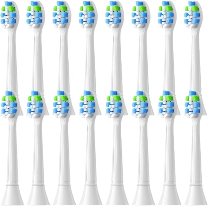 4-16Pack Replacement Toothbrush Heads Compatible for PhilipsSonicare Electric Tooth Brush Electric Tooth Brush Refill(16pcs White)