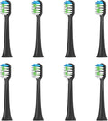 Compatible for Replacement Toothbrush Heads for Sarmocare S100 S200 S600 S700 S800 S900 S710 S820 S910 Electric for Hyundai X100(8pcs Black)