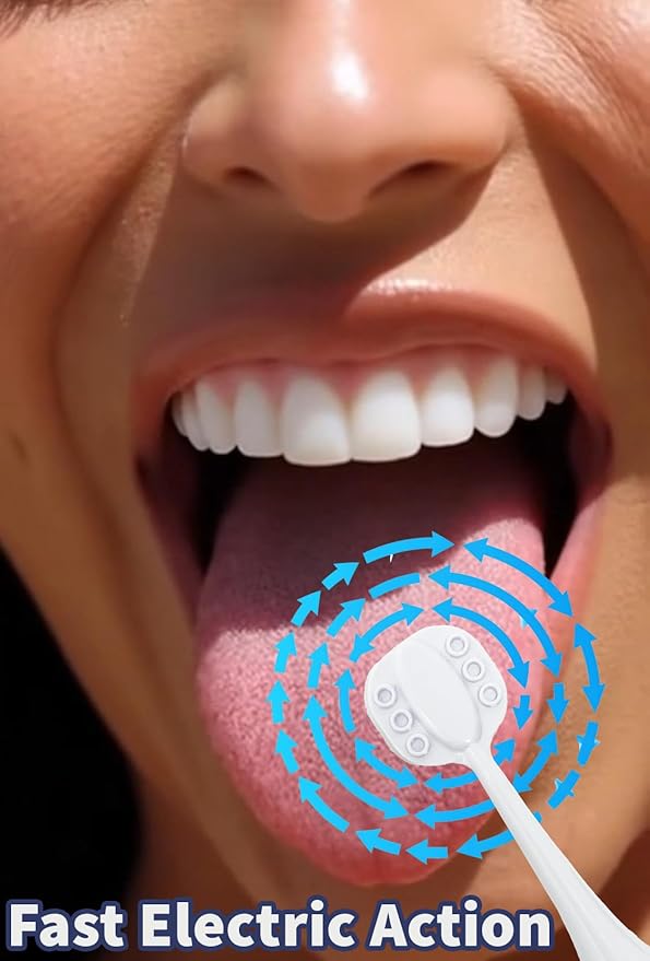 Tongue Brush Heads for Philips Sonicare Electric Toothbrush Tongue Scraper Refills for Fresh Breath Fits 4100/5100/6100/9023 Not Essence E Series or One 8-Pack