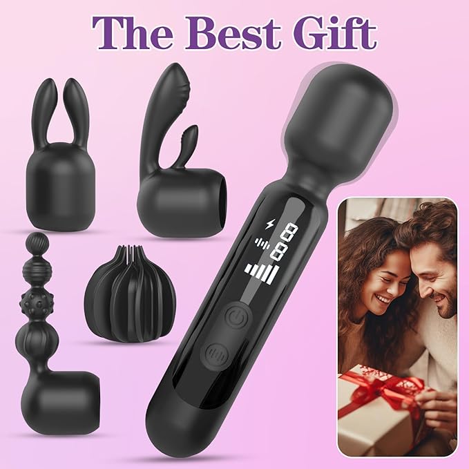 2026 Efficient Version Handheld Cordless Workout Massagers with Powerful Modes Electric Massage Tools Long Battery Life Portable Massagers for Back Neck Full Body Relief (Black)