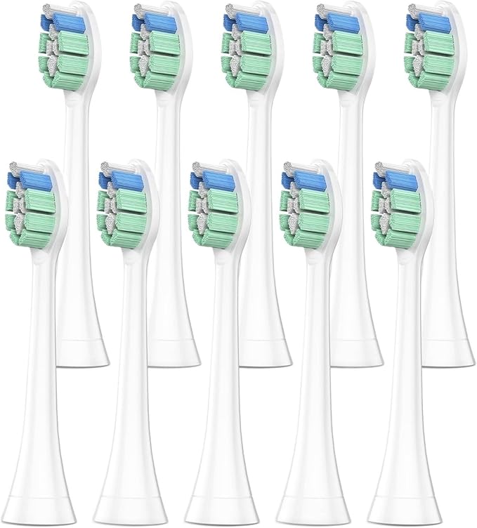 5/10Pcs Toothbrush Heads Plaque Defence Replacement Electric Head for PH C2(10PCS)