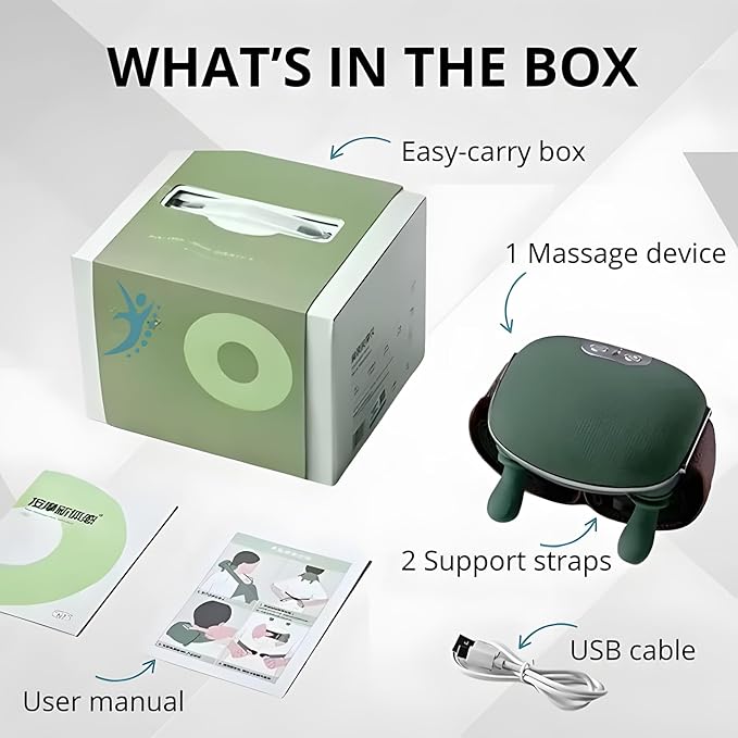 Neck Massager with Heat Shiatsu Neck and Back Massager with 4D Kneading Heated Massager Wireless Deep Tissue Massage for Shoulder and Cervical Pain Relief Muscle Relax (Green)