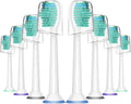8pcs/lot Replacement Toothbrush Heads Compatible for SonicareHX6530 HX9340 HX6930 HX6710 HX9140 HX6921 HX6932