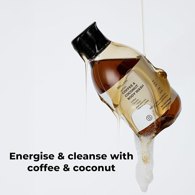 BRILLARE Coffee &amp Coconut Body Wash for Energized &amp Moisturised Skin