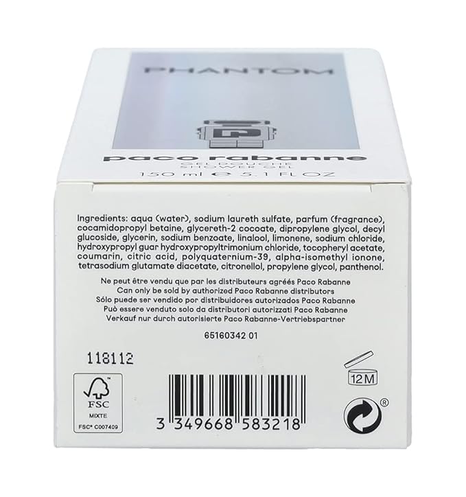 PACO RABANNE PHANTOM by Paco Rabanne SHOWER GEL 5 OZ