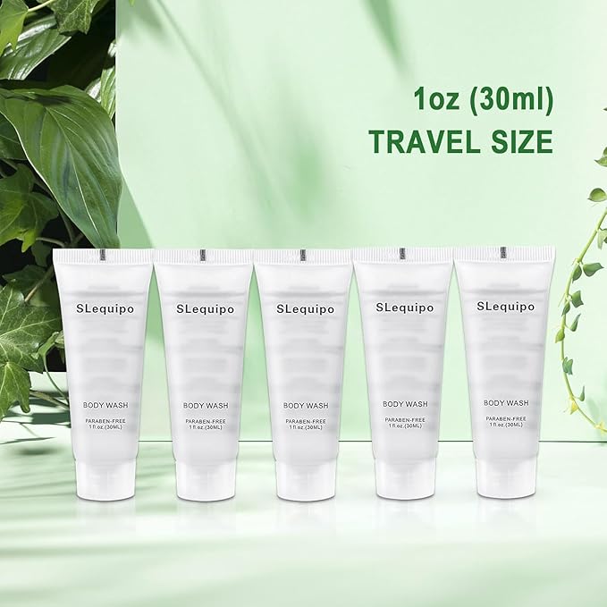 Travel Size Body Wash (1 fl oz 200 Pack) Refreshing Hotel Body Wash Mini and Small Size Body Wash Guest Hotel Toiletries in Bulk