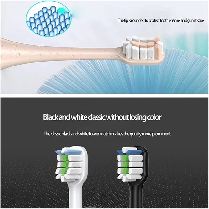8Pcs Replacement Toothbrush Heads Compatible for Xiaomi SOOCAS V1X3/X3U X1/Electric Tooth Brush Pink