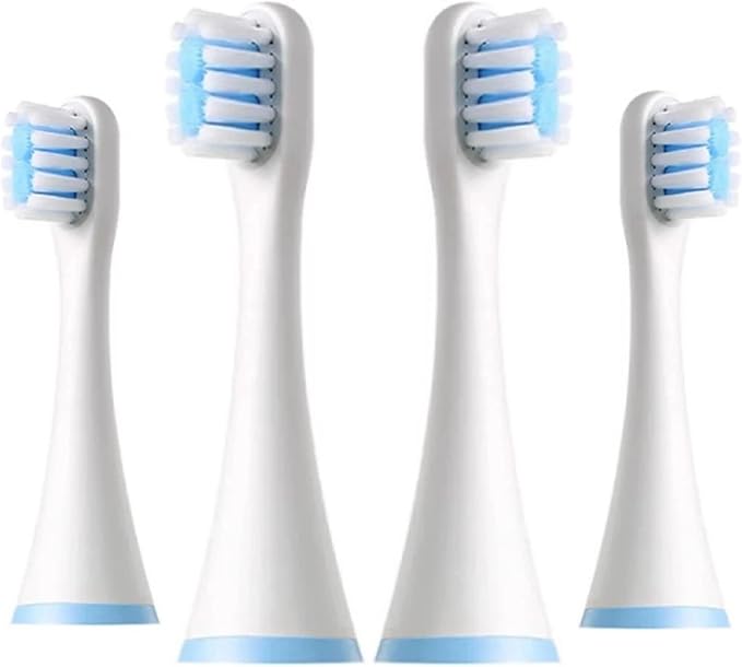 Replacement Toothbrush Heads Compatible for SOOCAS C1/MITU MES801/KAISHU/DR.BEI A7 Kids Electric Children Soft Nozzle(4PCS)