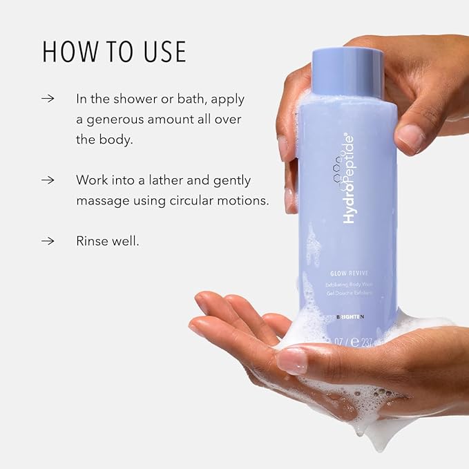 HydroPeptide Glow Revive Exfoliating Peptide Body Wash 8 Ounce