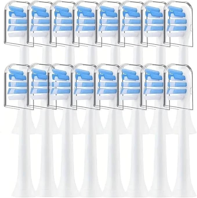 16pcs Toothbrush Heads Replacement Brush Fit Compatible for EasyCleanGum Health