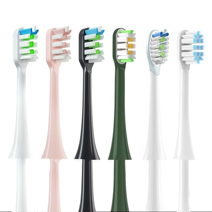 Replacement Toothbrush Heads for Compatible for All Series X3U/X3pro/X3S/D5/D2 Sonic Electric Soft Bristle Nozzle(10white)
