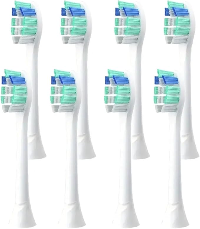 4-16pcs Replacement Toothbrush Heads Compatible for Philips Electric Brush Head 1100 2100 4100 4300 5100 5300 6100 6500 Etc(8pcs)