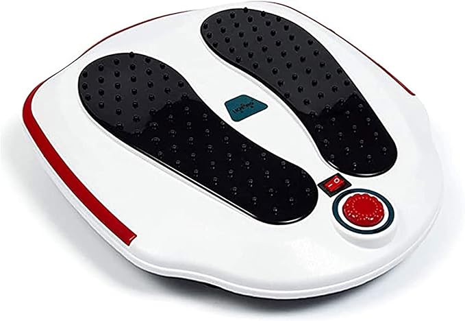 Electric Foot Massager Machine Circulation Vibration Blood Booster Electromagnetic Deep Kneading Massaging Nodes for Relieve Fatigue Sore
