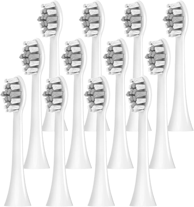 Replacement Toothbrush Brush Heads Compatible with Electric Pro1100 2100 4100 5100 6100(12 Pcs)