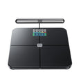 Smart Scale for Body Weight: 8-Electrode Digital Bathroom Scale for Weight Fat BMI Muscle Mass Rechargeable &amp Wi-Fi Compatible Black