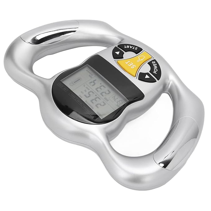 Handheld Body Fat Loss Monitor Body Composition Monitor with Scale BMI Meter Fat Analyzer Health Monitor Body Fat Monitor Device Handheld Body Fat Measurement Tool