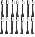 14 PCSCompatible for X3S Replacement Toothbrush Heads X3U/X3Pro/D2/ D3S/D5 Electric Tooth Brush Soft Bristle Nozzles(14 Black- Soft)