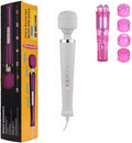 White Big Massage Power Massager Tool Electric Foot Neck Back Hand Leg Arm Shoulder Aches Sports Recovery for Women and Pink Pocket Toy