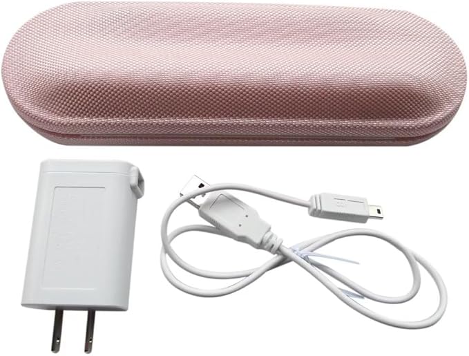 Travel Charger Case w/AC Charer+USB Cable 2023 New HX9210 HX9200 Replacement for Philips Sonicare DiamondClean HX9340 HX9350 HX9382/HX9342/HX939L Toothbrushes(Pink)
