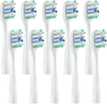 ReplacementCompatible for Usmile Y1/U1/U2 Toothbrush Heads Pink Smart Electric Tooth Clean Brush Nozzles 4/10Pcs/Set(10WhiteBlueR)