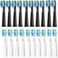 20 Pcs Replaceable Brush Heads Compatible for FW/SG 507/508/515/551/917/959(10 Black 10 White)