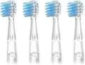 Kids Replacement Toothbrush Heads ForCompatible for Revyline RL025/LANBEIBEI LB-L01 Electric Accessories Nozzles Bristles(4PCS Blue)