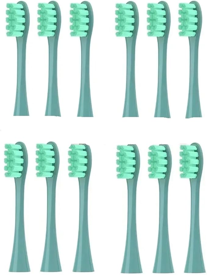 8/12/16Pcs Electric Toothbrush Replacement Brush HeadsCompatible for Oclean X/One/Air 2/ SE/X PRO/ Z1/ F1(12 Pcs Green)