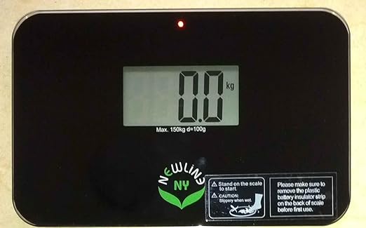 NewlineNY Auto Step On Super Mini Travel Bathroom Scale 5.25 x 8.5 SBB0638SM: Black