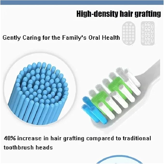 12PCS Replacement Brush Heads Compatible for V1/X1/X3/X5/X3U/X3PRO/v1/v2 Toothbrush Soft Bristle Nozzles(Black B)