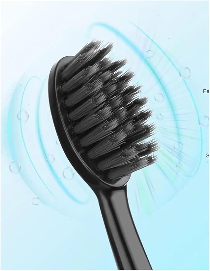 10PCS Whiting Bamboo Charcoal Brush Heads Compatible for Burst Seago S9 Adults Electric Toothbrush(10pcs)