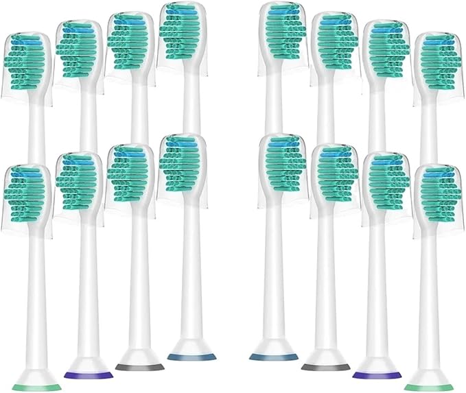 4/8/12/16/20 Pcs Toothbrush HeadsCompatible for HX6780 HX6781 HX6782 HX6902 HX6910 HX6911 HX9044 HX6074 HX9024 HX6730 HX6062(20PC with Cap)