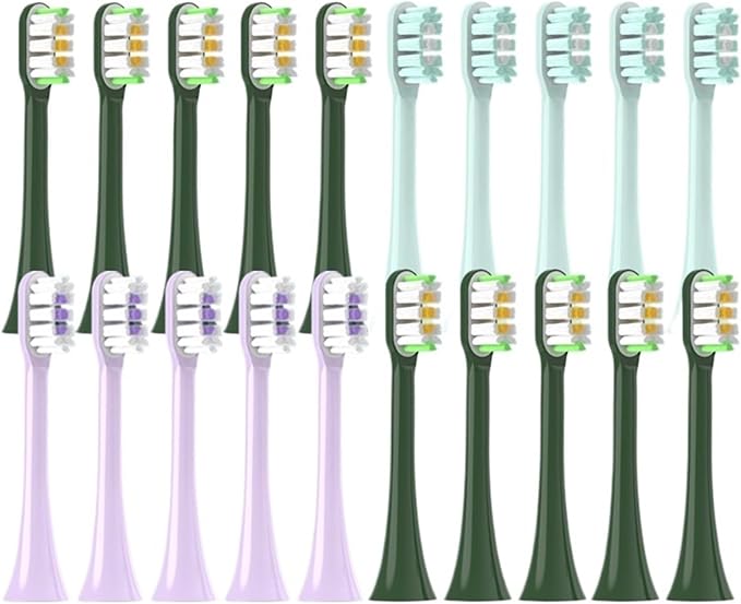 Wholesale Copper Free 20/50/100PCS Replacement Brush HeadCompatible for X3/U/X5 Caps Soft Clean Vacuum Nozzles(50MintGreen)