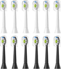 Replacement Brush Heads Compatible for with Sonicare Electric Toothbrush Fit EasyClean Gum Health FlexCare Healthy(6White 6Black)