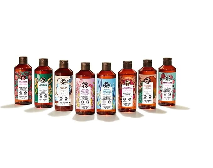 Yves Rocher Argan and Rose Petals Nourishing Shower Gel Bath &amp Body Routine Women Men Day Care 400 ml./13.5.oz.