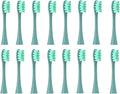 Replacement Brush HeadsCompatible for Oclean X/X PRO/Air 2 /SE / Z1/ F1/ OneDuPont Deep Cleaning Nozzles Sonic Soft Vacuum Bristle Heads(16pcs Green)