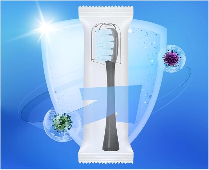 Compatible with 7MAGIC Electric Toothbrush Replacement Brush Headsfor(White)