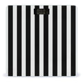 Black &amp White Stripe Scale with LCD Precision Weighing Scales Sturdy Tempered Glass Weight Scales Easy-to-Read Anti-Slip Weight Digital Bathroom Scale for Daily