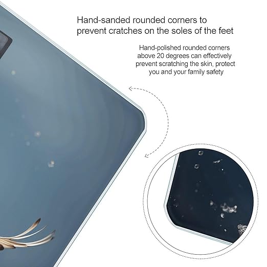 Bird Migration Bathroom Scale for Body Weight Bathroom Weighing Scale with Backlit LCD Display Highly Accurate Measures Weight Up to 180kg