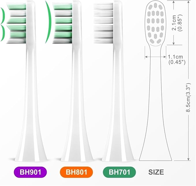 Compatible for Electric Toothbrush Replacement Brush Head kit - 6 Pieces(BH801 Pink 6PCS)